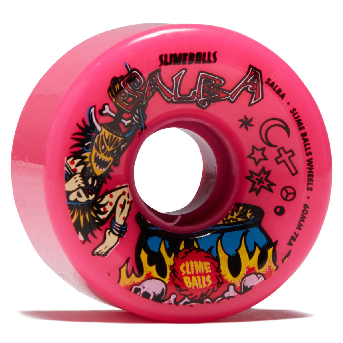 Slime Balls Salba Witch Doctor Reissue OG Slime 78a Skateboard Wheels - Pink - 60mm image 1