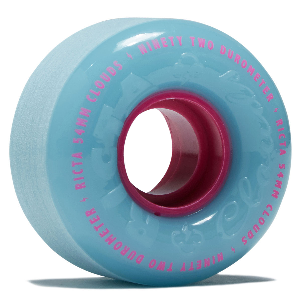 Ricta Clouds 92a Skateboard Wheels - Blue/Pink - 54mm image 1