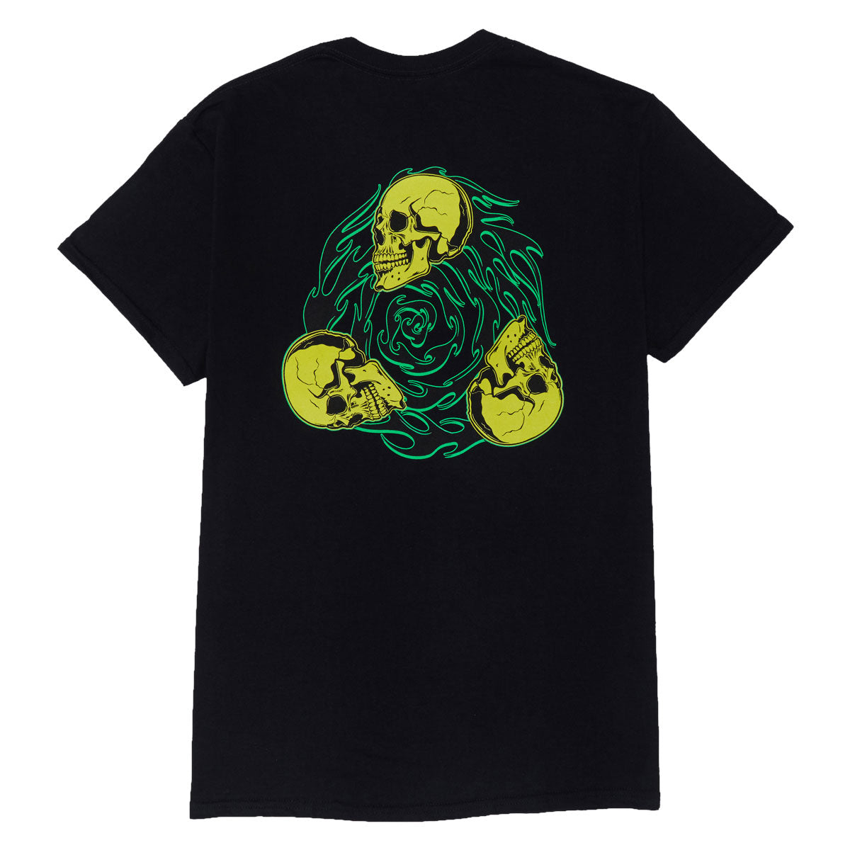 Creature Spiral Skull T-Shirt - Black image 1