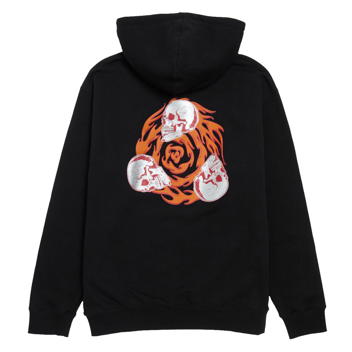 Creature Spiral Skull Hoodie - Black image 1