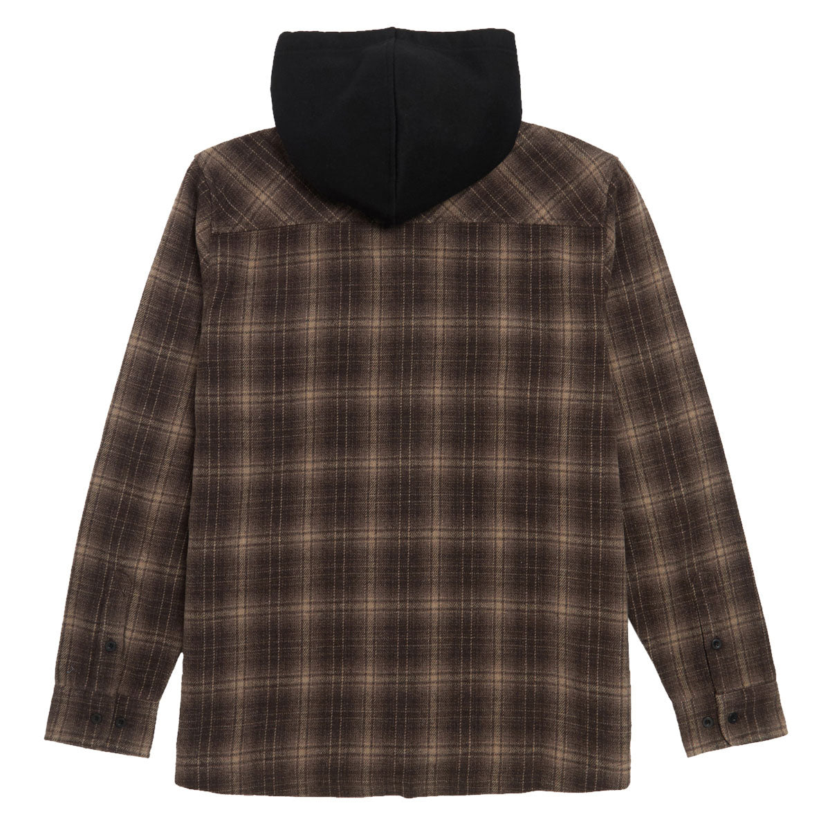 Creature BHF Long Sleeve Hooded Flannel Shirt - Black image 2