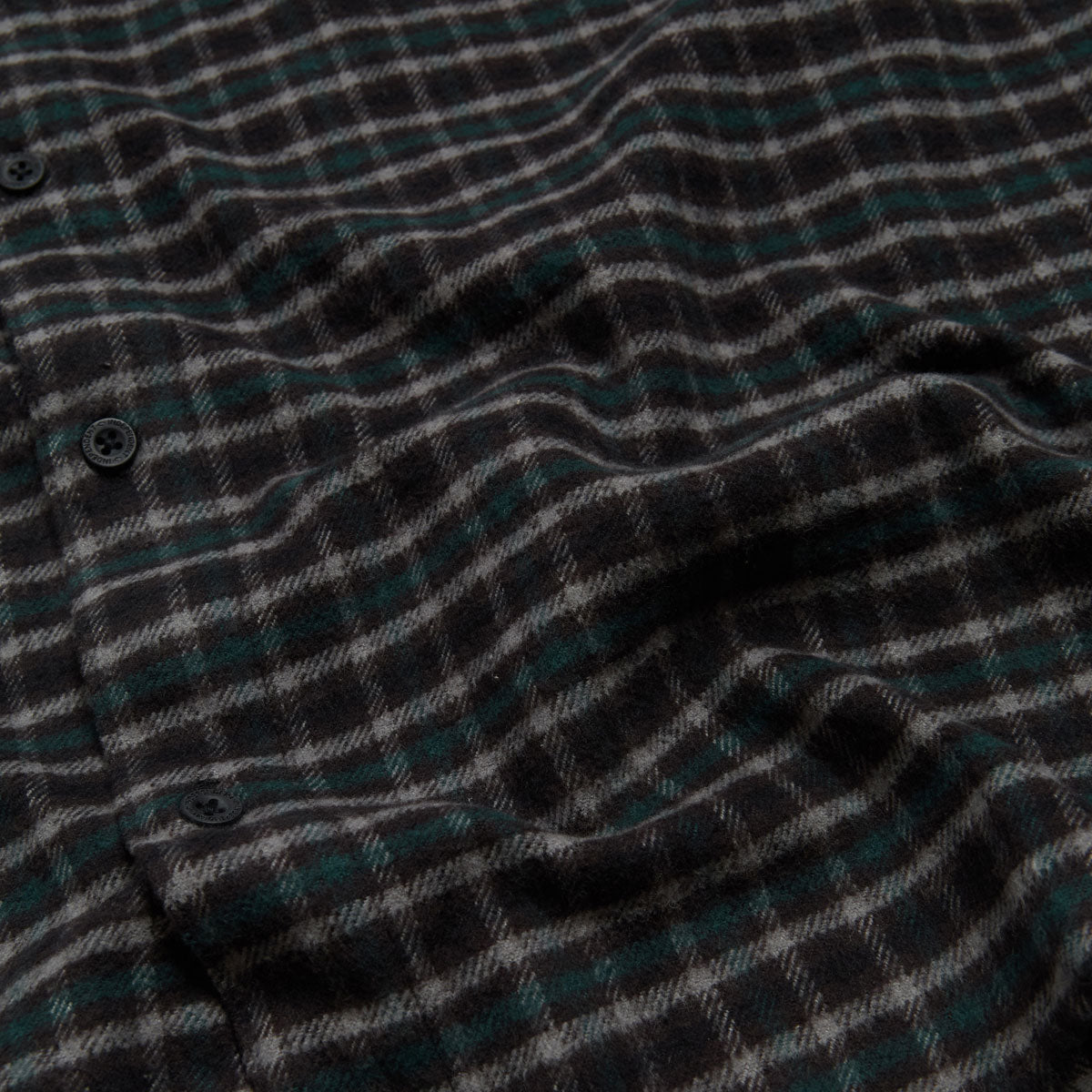 Independent Belmont Long Sleeve Flannel Shirt - Teal/Grey/Black image 4