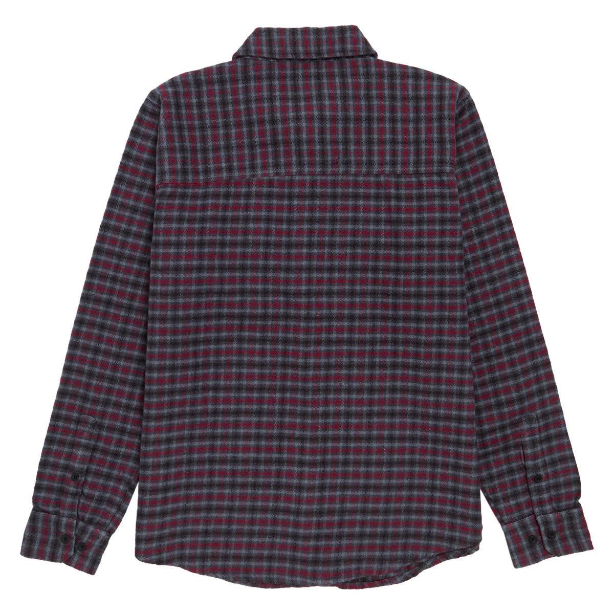 Independent Belmont Long Sleeve Flannel Shirt - Grey/Red/Black image 2