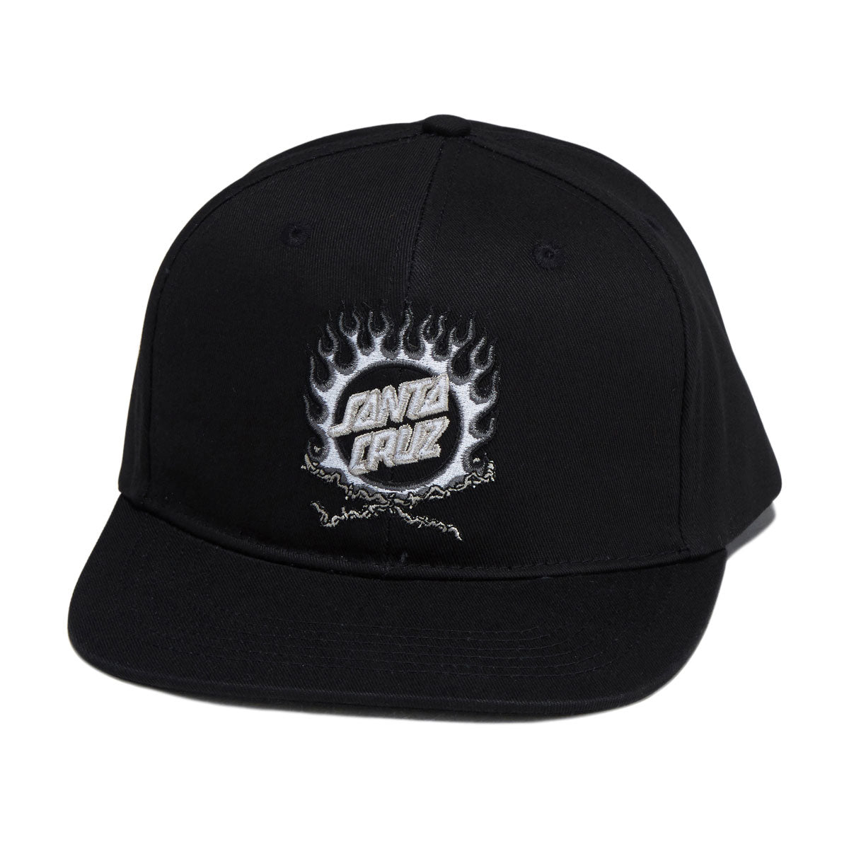 Santa Cruz Forging Dot Snapback Hat - Black image 1