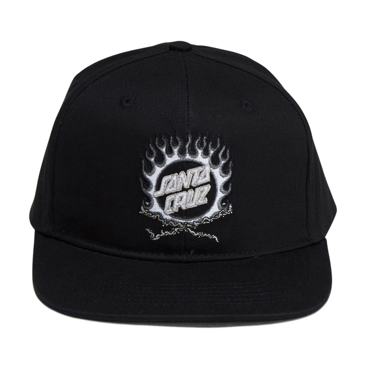 Santa Cruz Forging Dot Snapback Hat - Black image 5