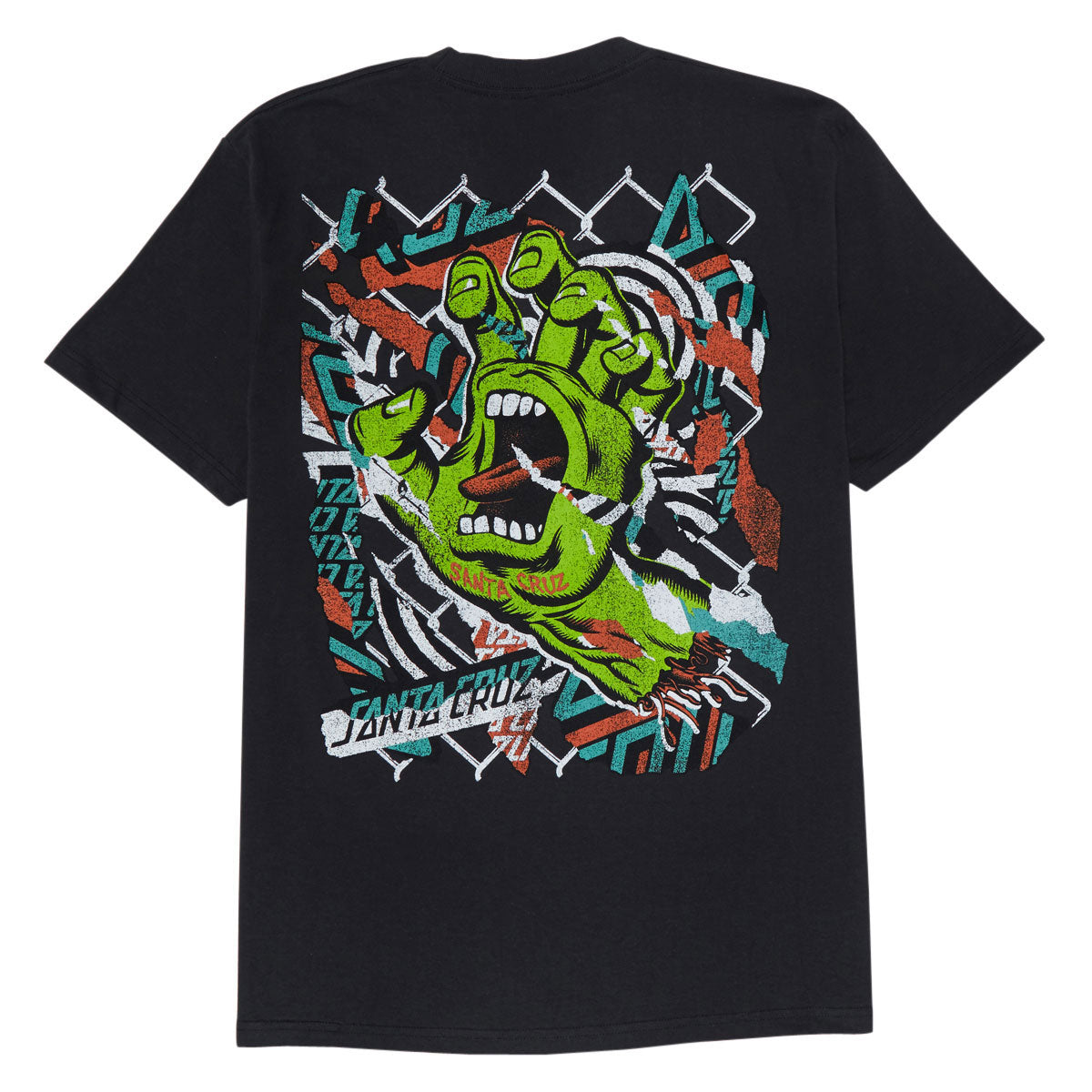 Santa Cruz Damaged Hand T-Shirt - Charcoal image 2