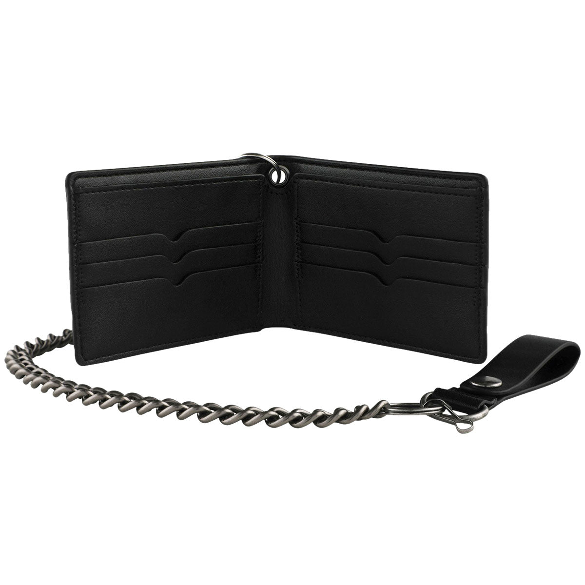 Santa Cruz Check Web Strip Chain Wallet - Black image 3