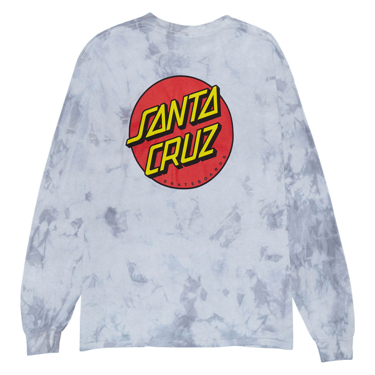 Santa Cruz Classic Dot Long Sleeve T-Shirt - Crystal Silver image 2