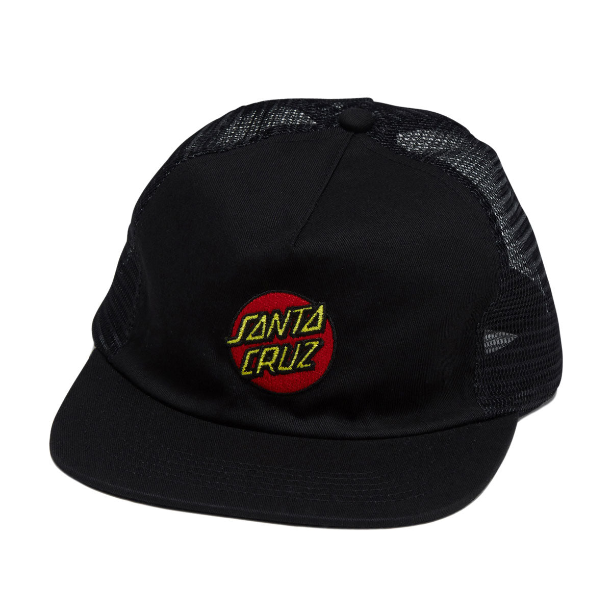 Santa Cruz Cruz Embroidered Snapback Hat - Black image 1