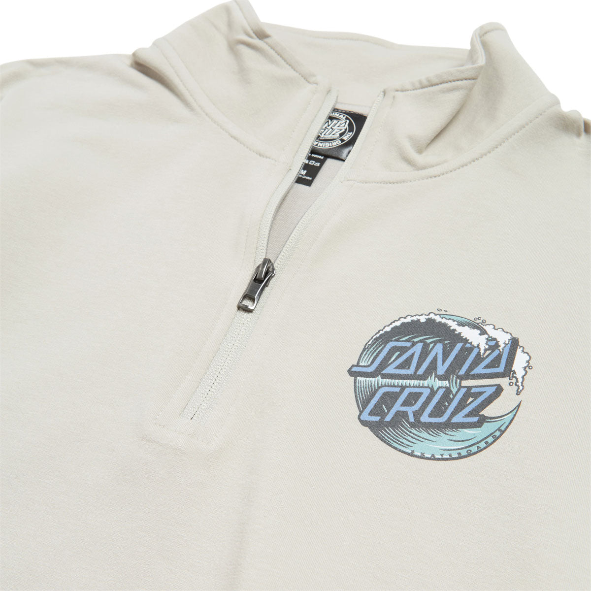Santa Cruz Womens Wave Dot 1/2 Zip Jacket - Smoke image 3