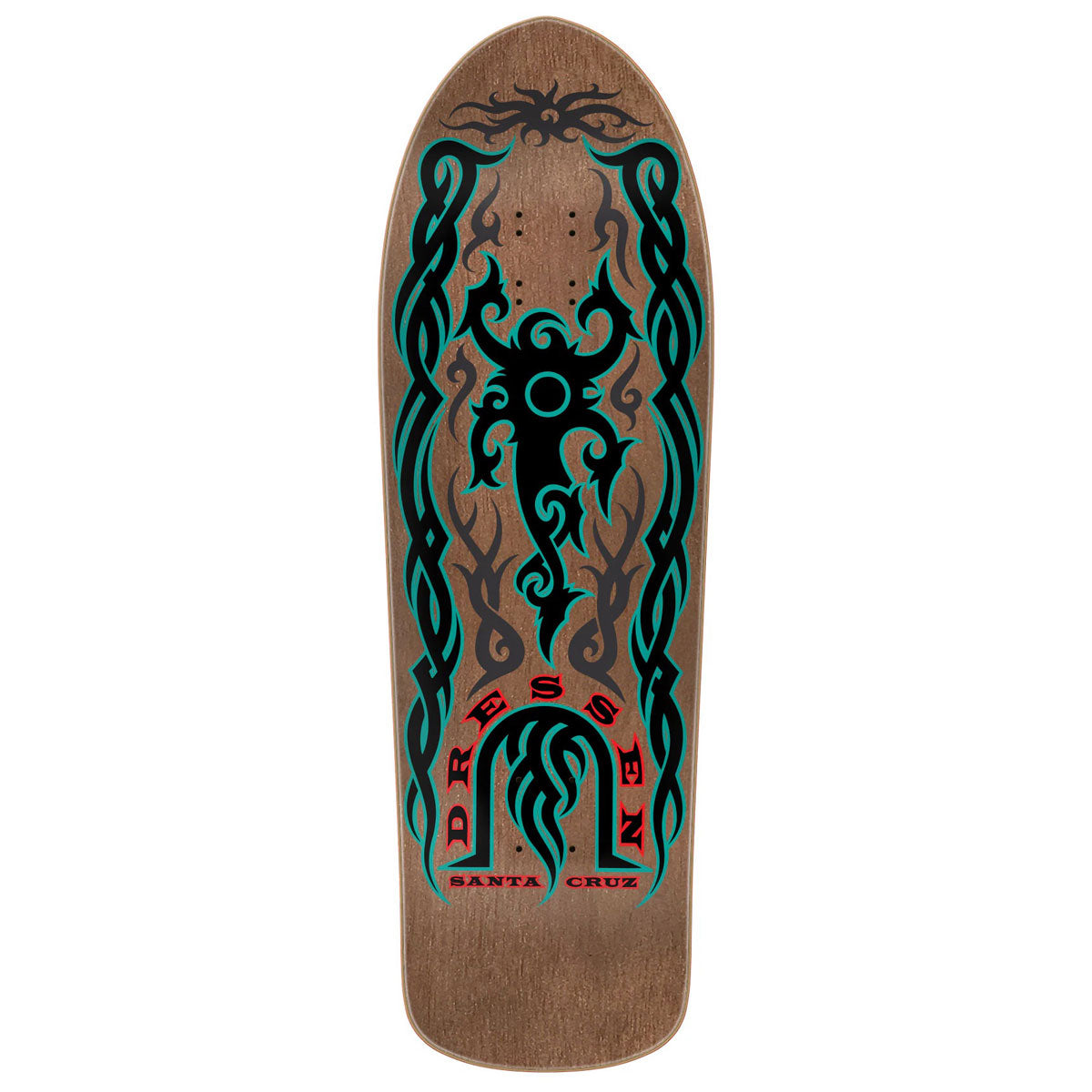 Santa Cruz Dressen Tribal Reissue Skateboard Deck - 9.90