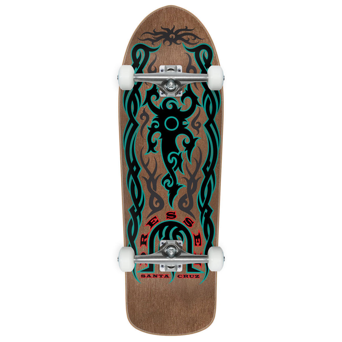 Santa Cruz Dressen Tribal Reissue Skateboard Complete - 9.90