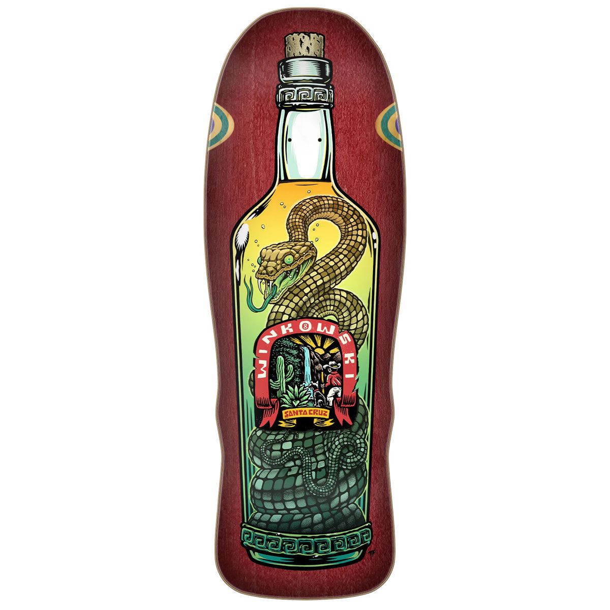 Santa Cruz Winkowski Agave Snake Pro Shaped Skateboard Deck - 10.35