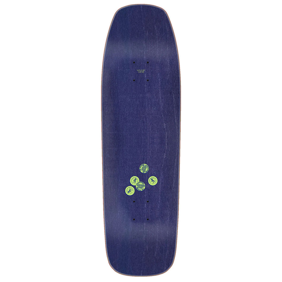 Santa Cruz Delfino Pinball Pro Shaped Skateboard Deck - 9.14