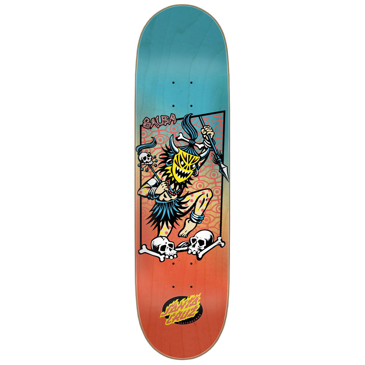 Santa Cruz Salba Voodoo Frame Pro Skateboard Deck - 8.50