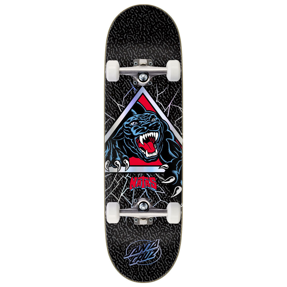 Santa Cruz Natas Shattered Panther VX Skateboard Complete - 9.00