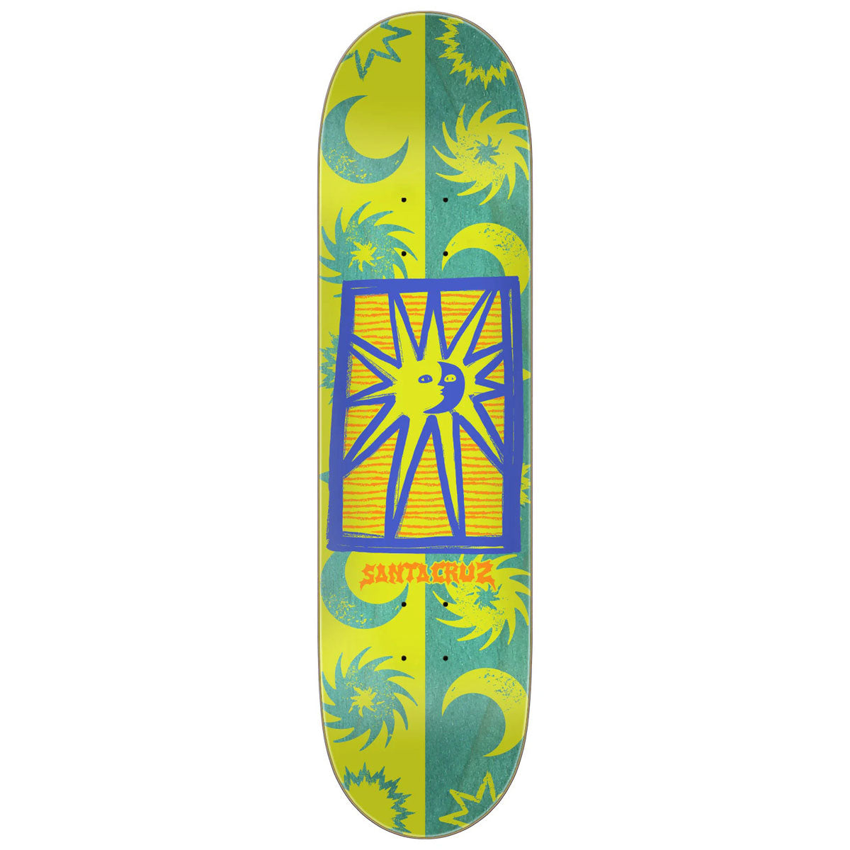 Santa Cruz Sun Stamp FeelBase Skateboard Deck - 7.75
