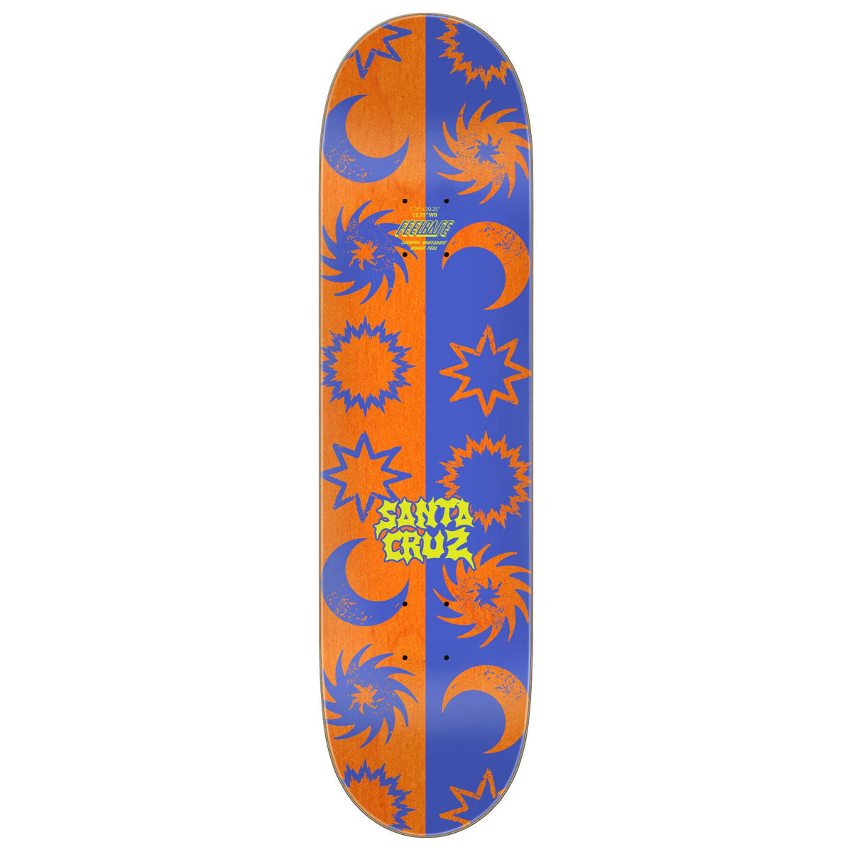 Santa Cruz Sun Stamp FeelBase Skateboard Deck - 7.75