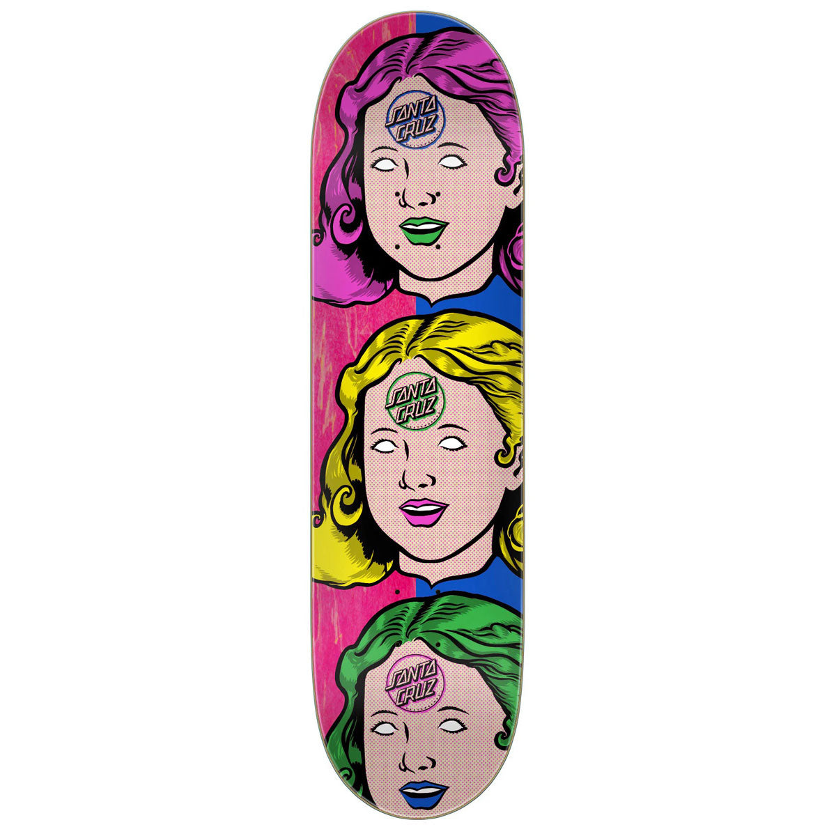 Santa Cruz Possessed Head FeelBase Skateboard Deck - 8.00