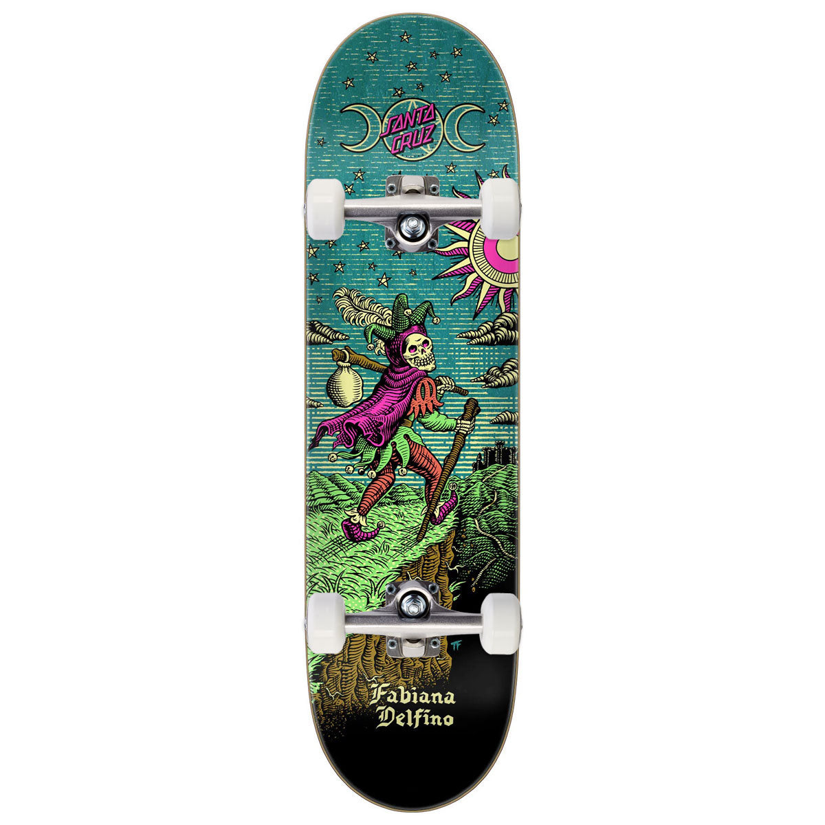 Santa Cruz Delfino Tarot Remix FeelBase Skateboard Complete - 8.25