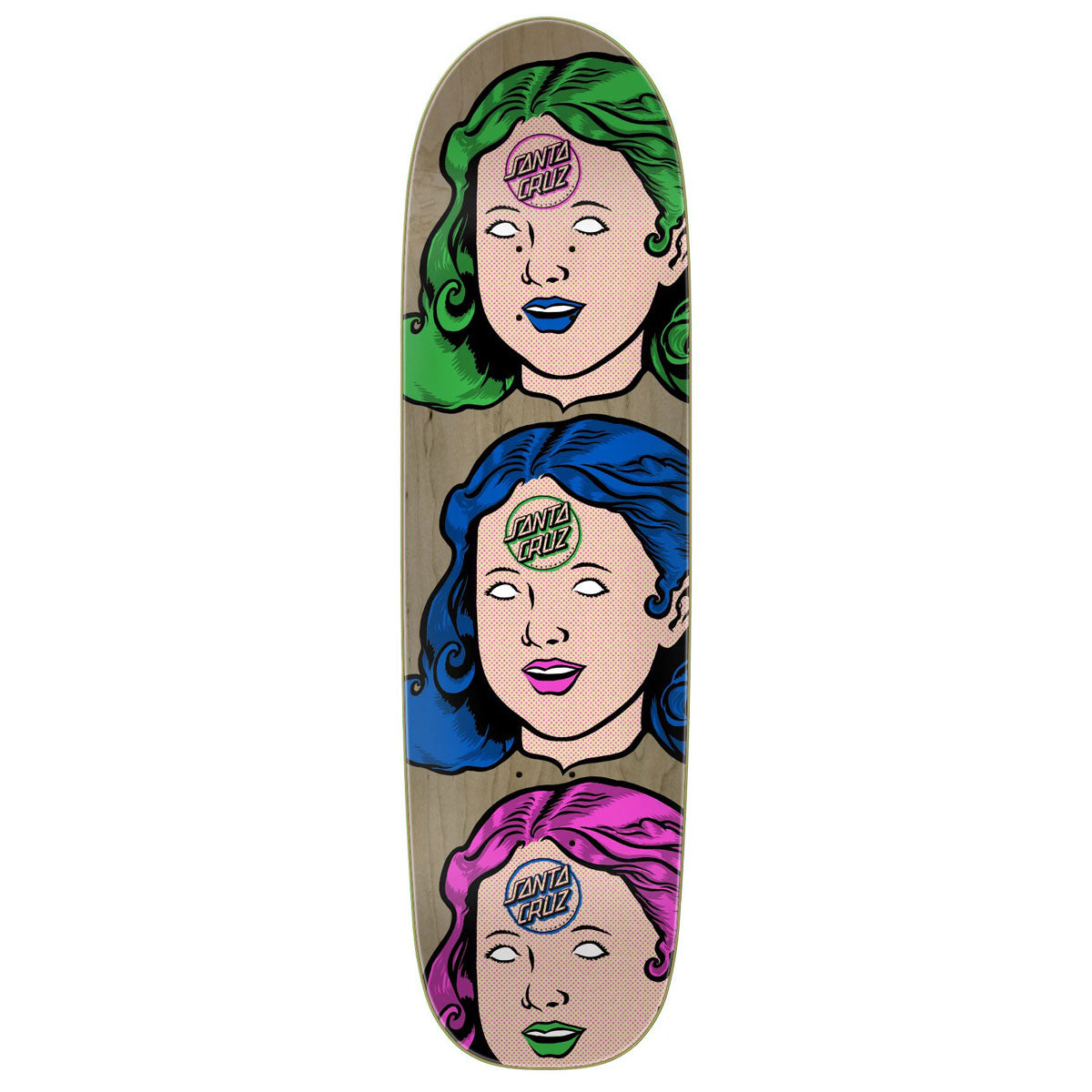 Santa Cruz Possessed Head FeelBase Skateboard Deck - 8.50