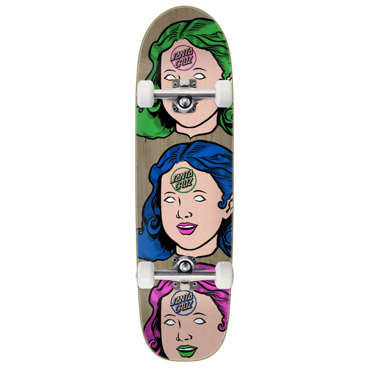 Santa Cruz Possessed Head FeelBase Skateboard Complete - 8.50