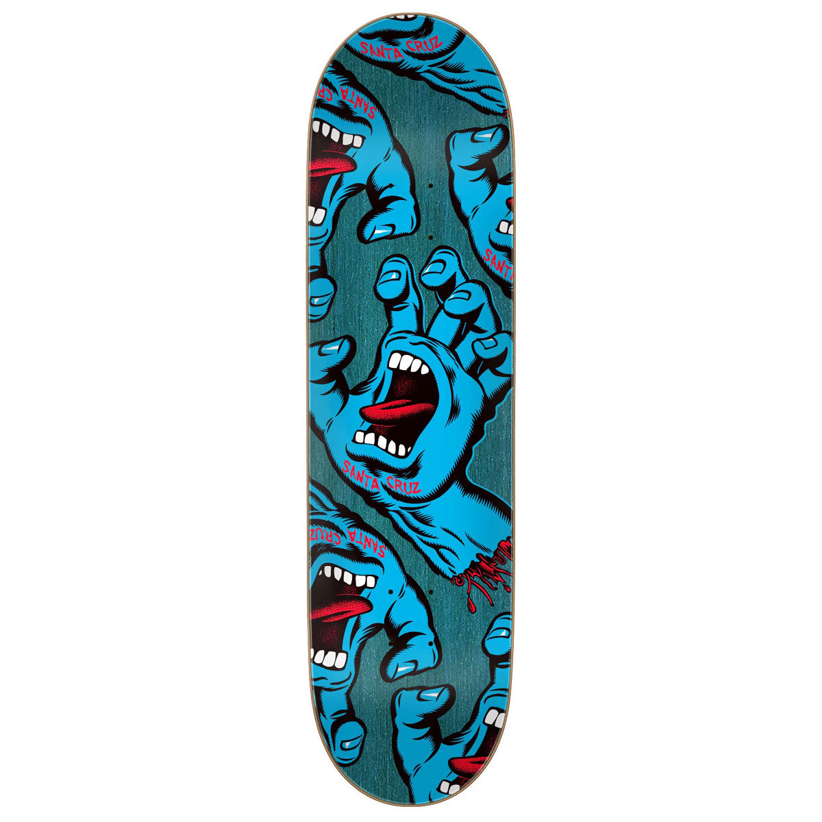 Santa Cruz Crowded Hand Skateboard Deck - 8.25