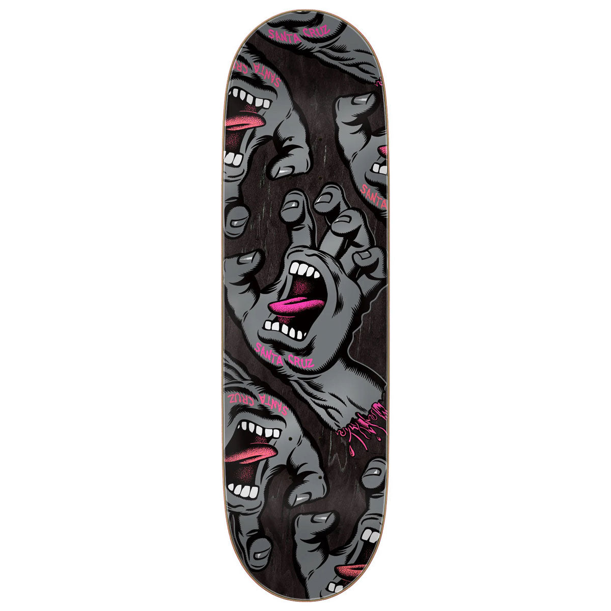 Santa Cruz Crowded Hand Skateboard Deck - 9.00