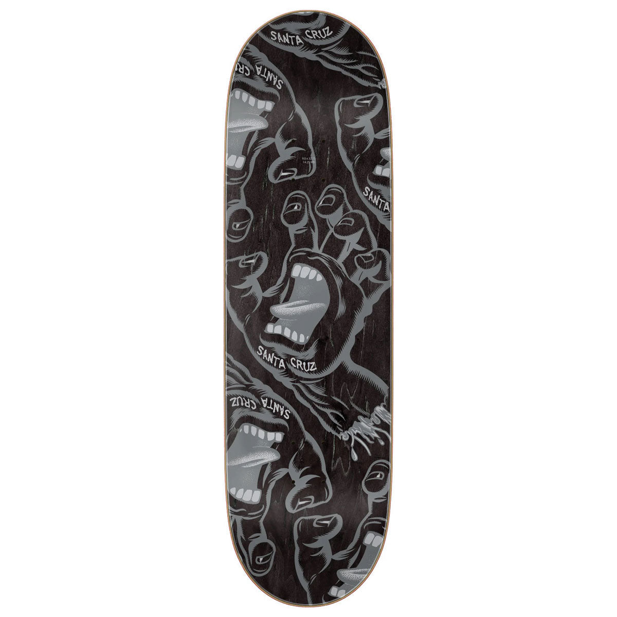 Santa Cruz Crowded Hand Skateboard Deck - 9.00