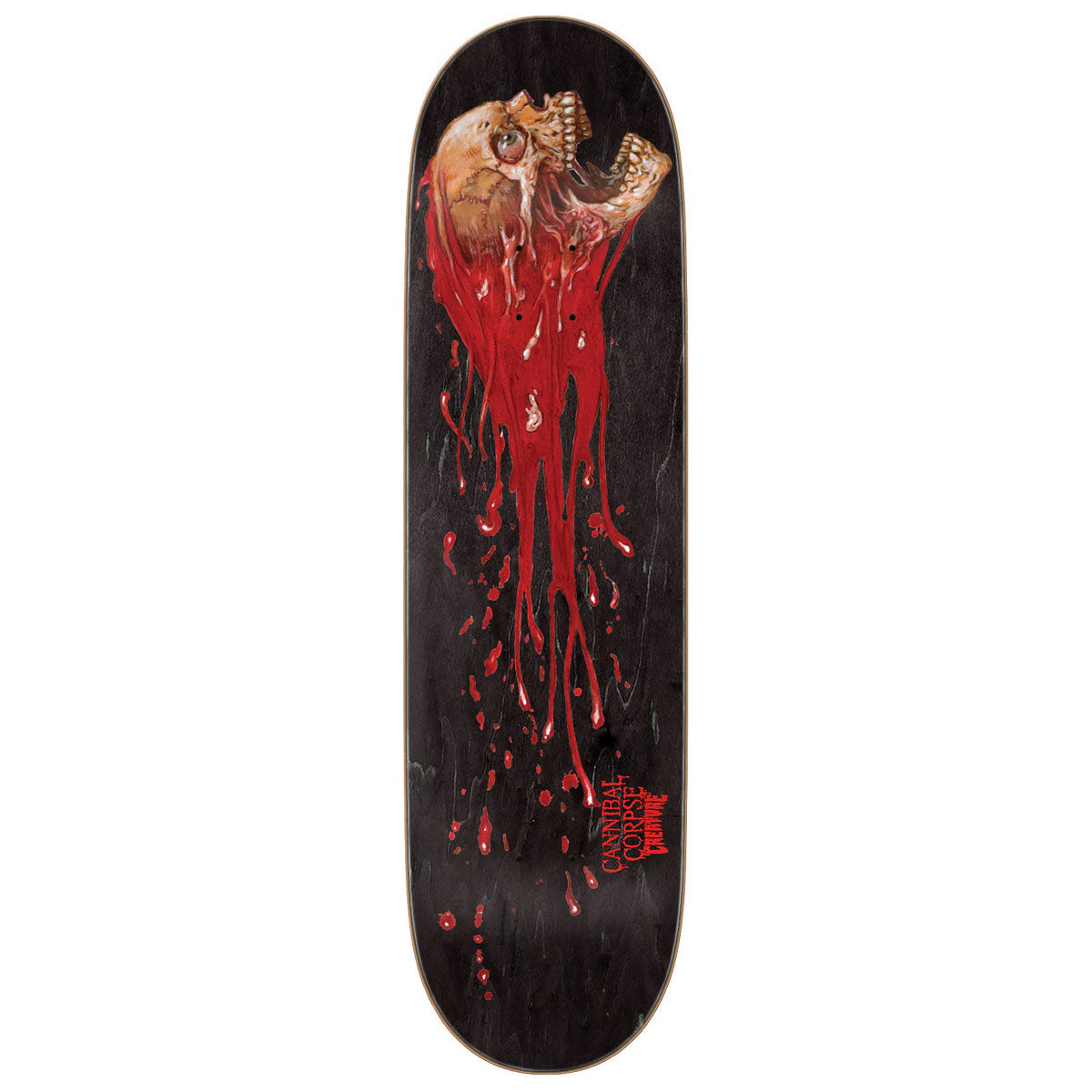 Creature x Cannibal Corpse Skull and Blood Skateboard Deck - 8.53