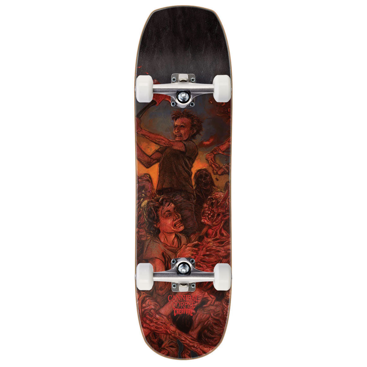 Creature x Cannibal Corpse Chaos Horrific Skateboard Complete - 8.75