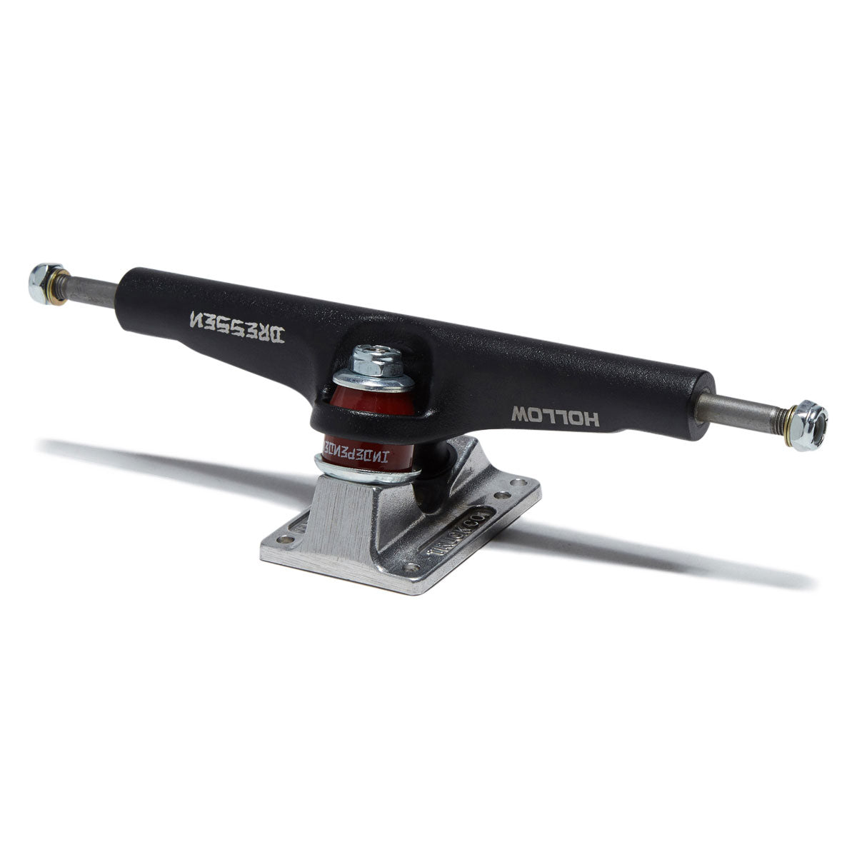 Independent Stage 4 Hollow Eric Dressen Pro Skateboard Trucks - Black/Silver - 215mm image 2