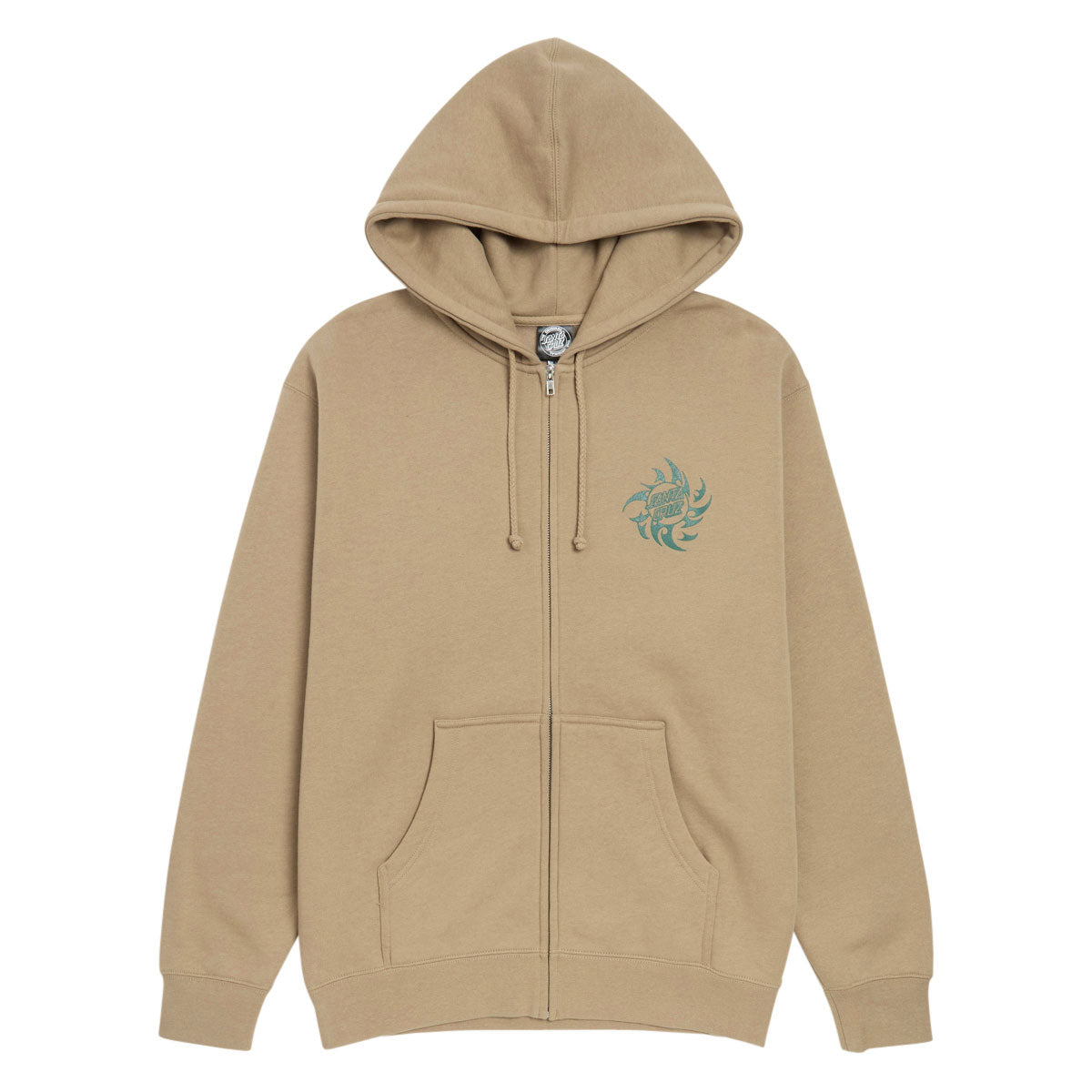 Santa Cruz Scourge Hand Zip Hoodie - Sandstone image 1