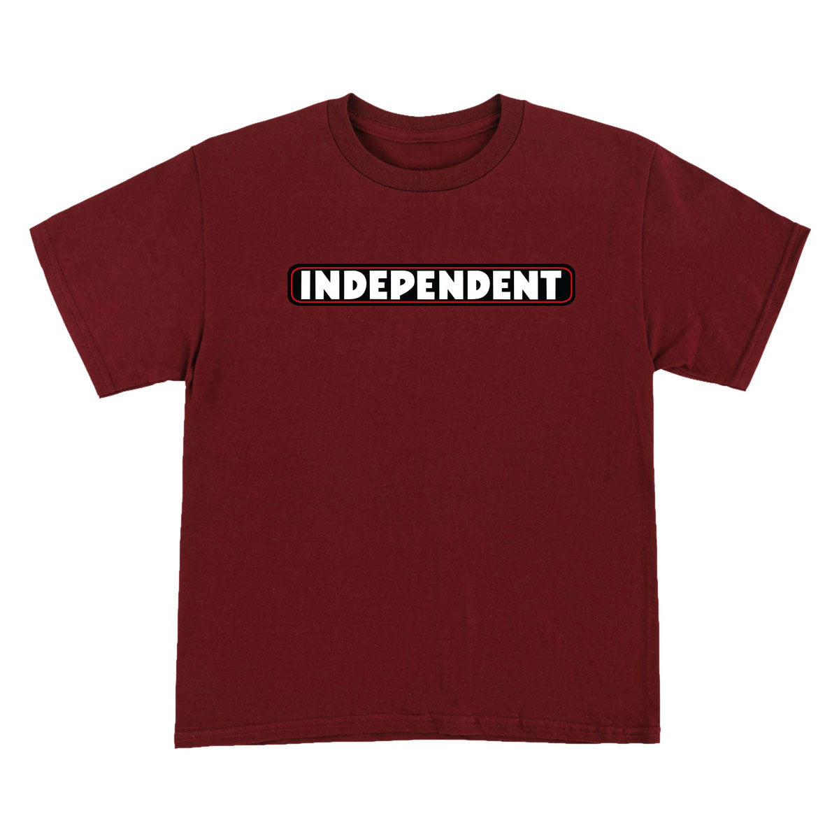 Independent Youth Bar Logo T-Shirt - Maroon image 1