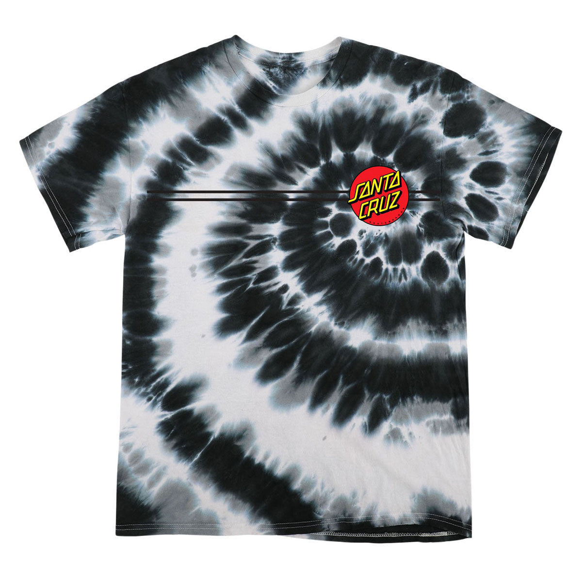 Santa Cruz Classic Dot T-Shirt - Swirl Black image 1