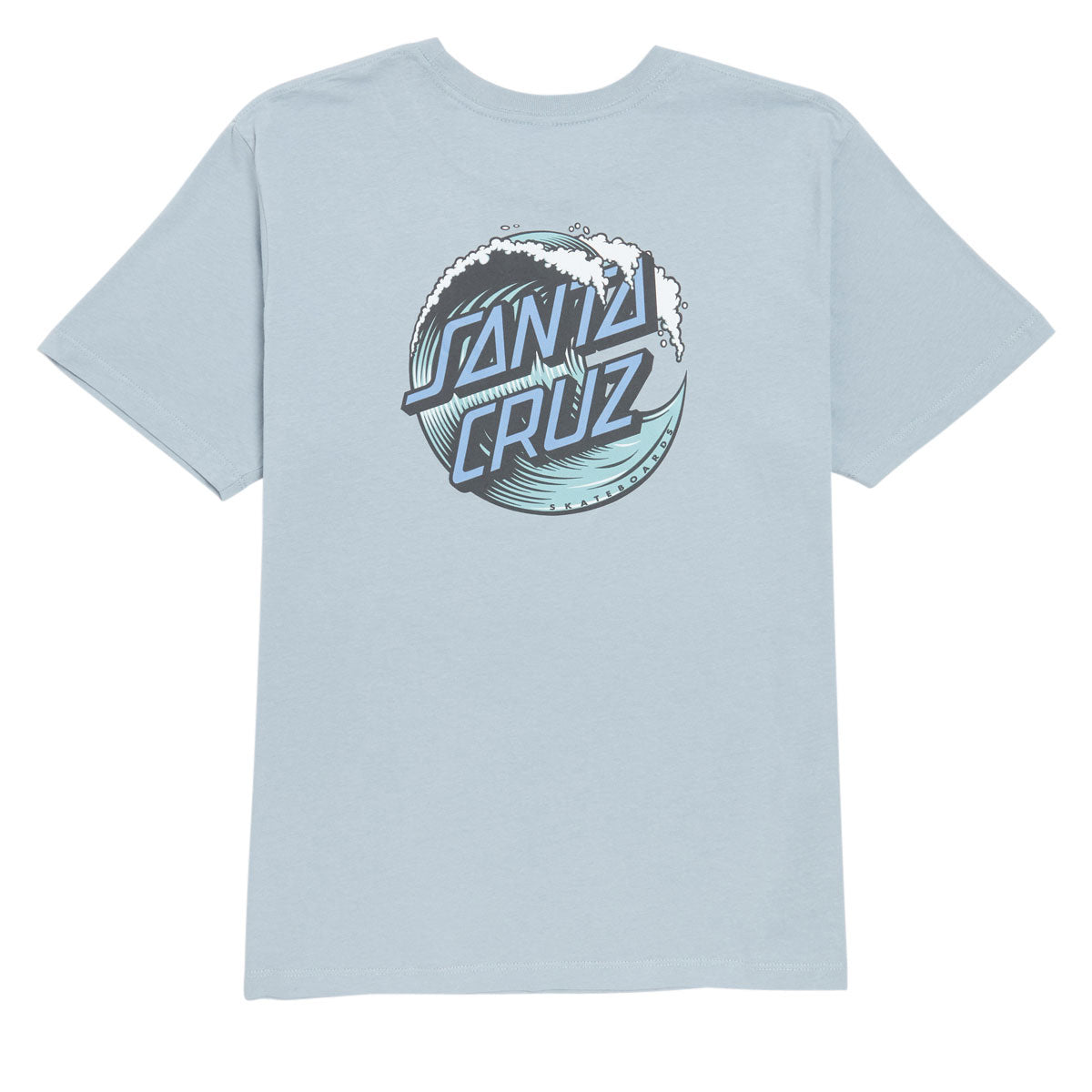 Santa Cruz Womens Wave Dot T-Shirt - Blue Fog image 2