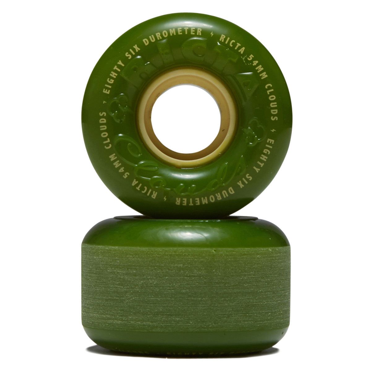 Ricta Clouds 86a Skateboard Wheels - Green - 54mm image 2