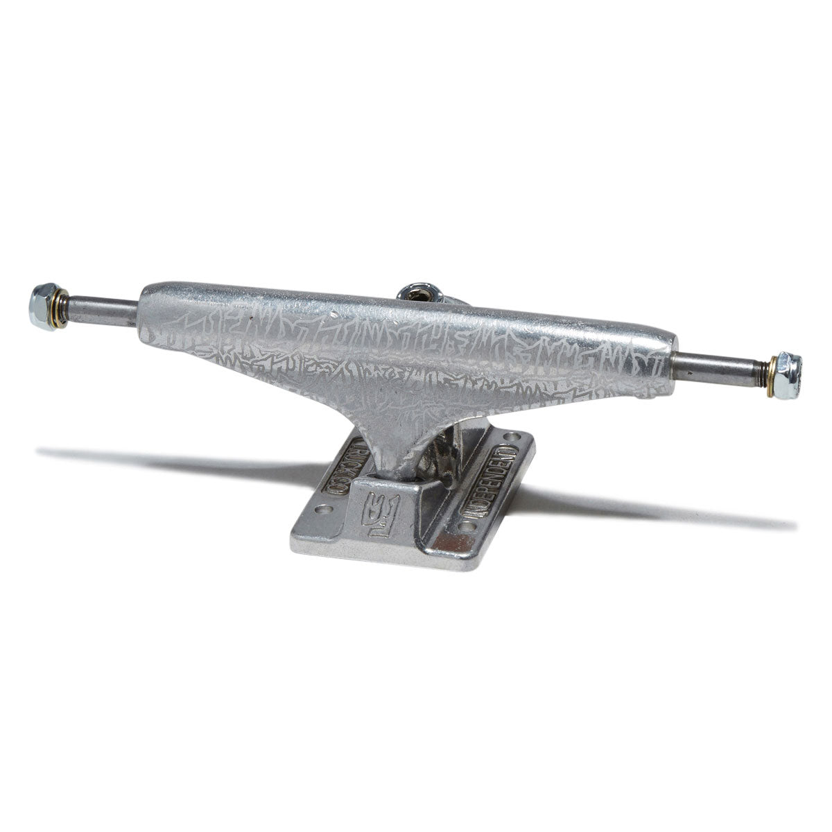 Independent x Fucking Awesome Stage 11 Hollow Burnt Stamp Skateboard Trucks - Silver - 149mm image 1