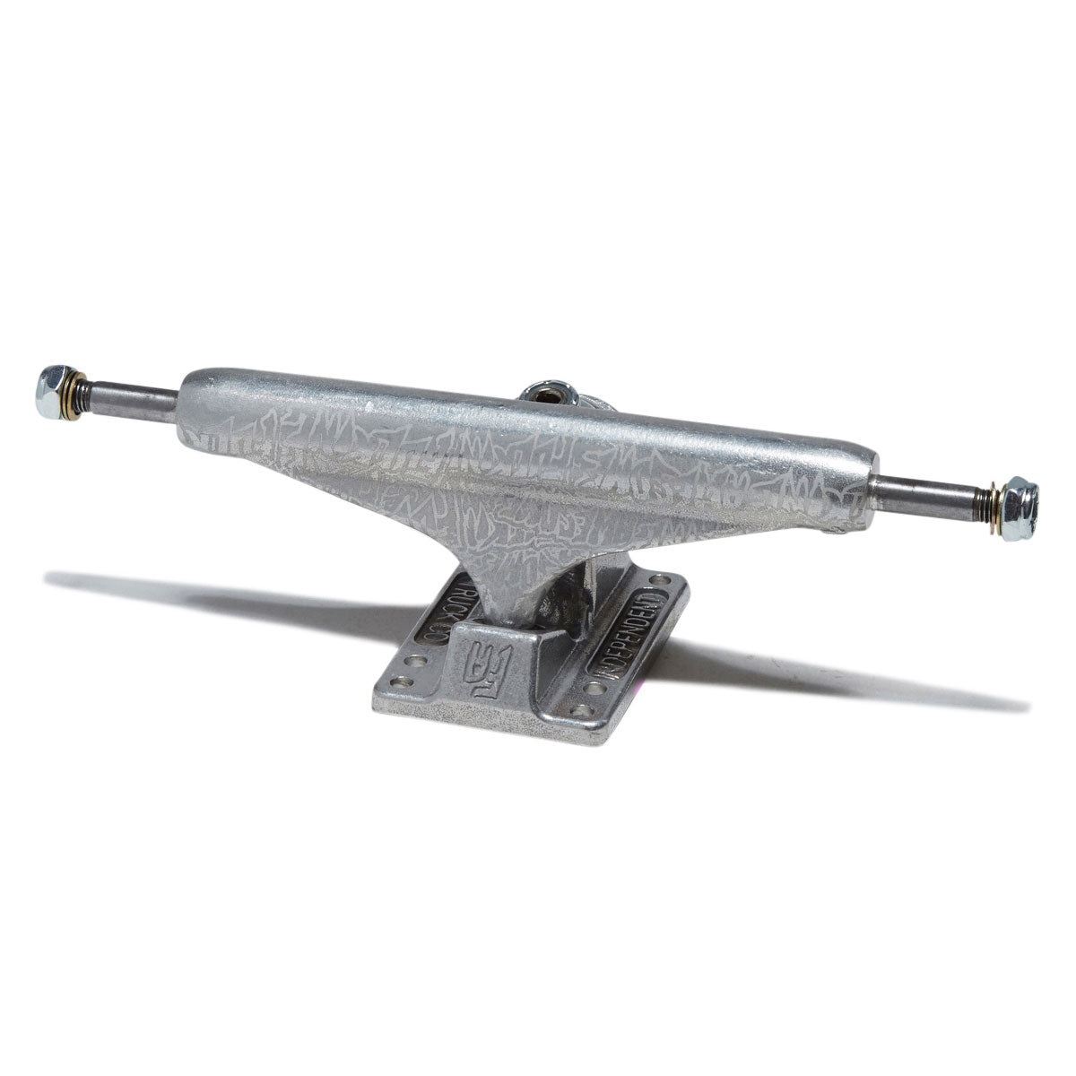 Independent x Fucking Awesome Stage 11 Hollow Burnt Stamp Skateboard Trucks - Silver - 159mm image 1