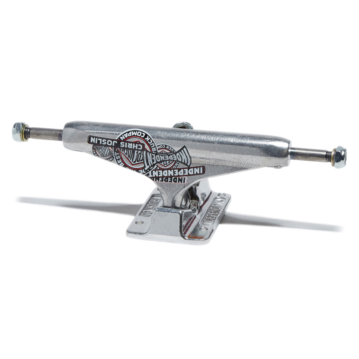 Independent Stage 11 Forged Titanium Chris Joslin Sticker Slap Pro Skateboard Trucks - Polished Silver - 144mm image 1