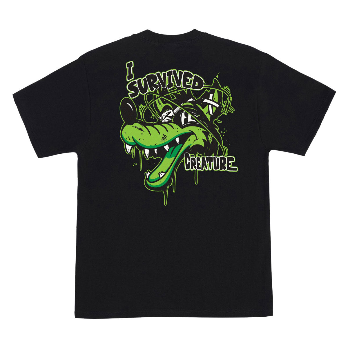 Creature Survivor T-Shirt - Black image 1