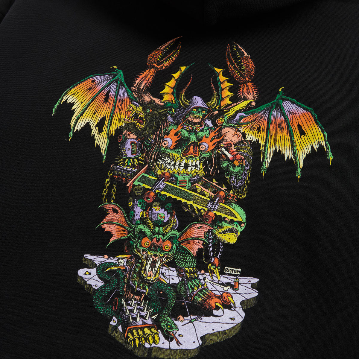Creature Hallucination Beast Hoodie - Black image 3