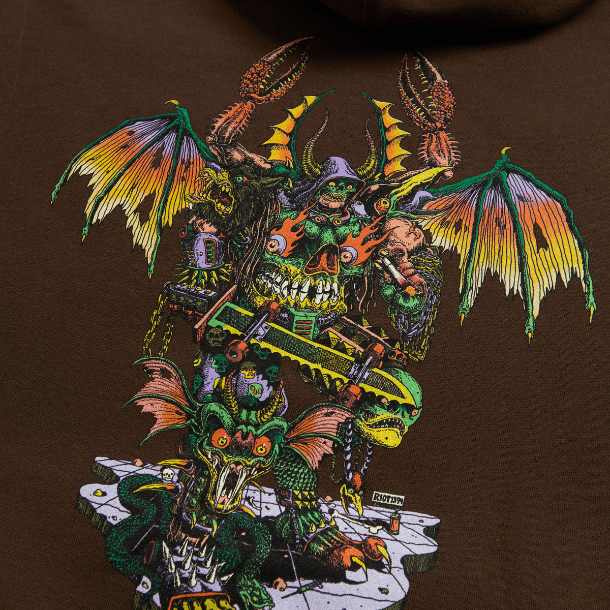 Creature Hallucination Beast Hoodie - Brown image 3
