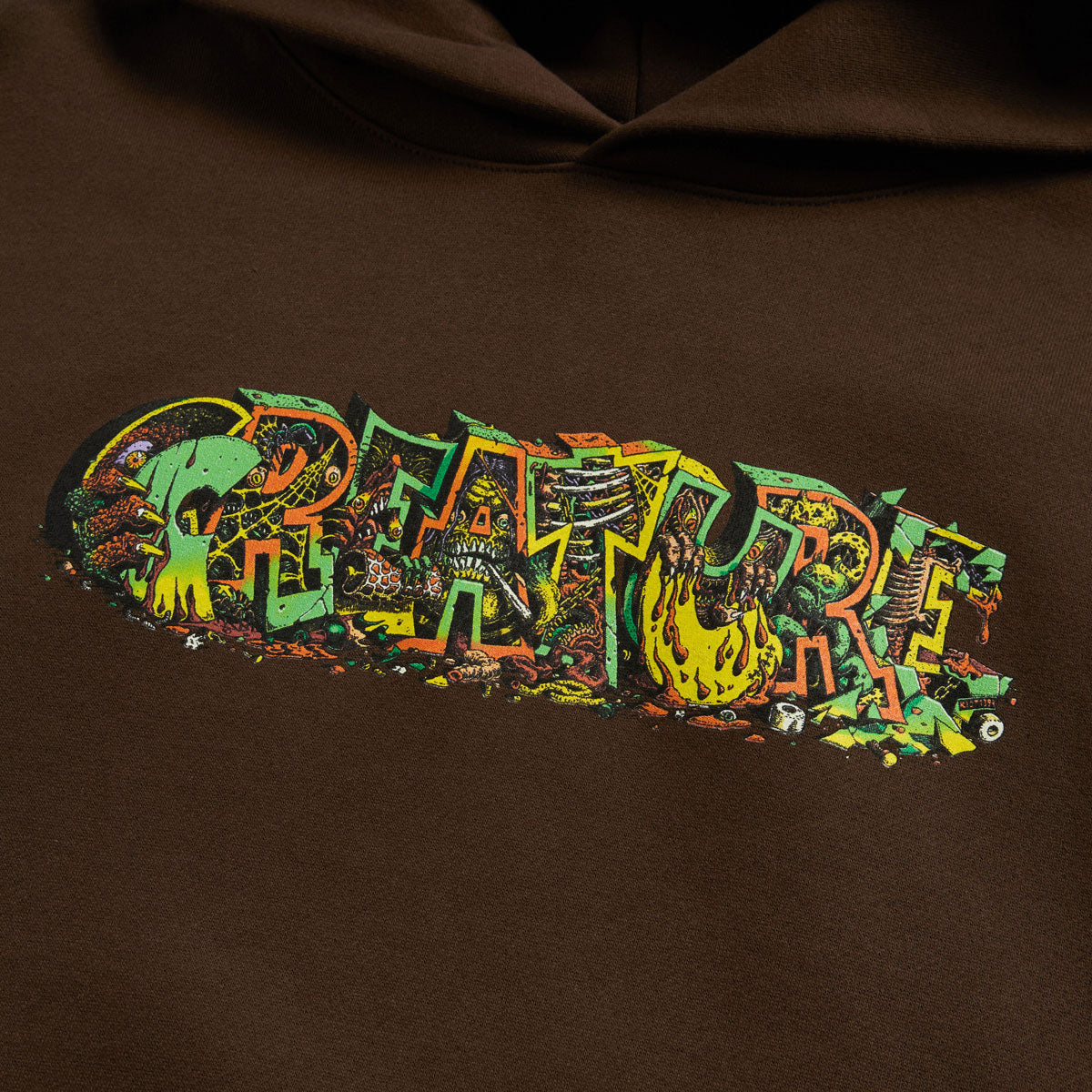 Creature Hallucination Beast Hoodie - Brown image 4