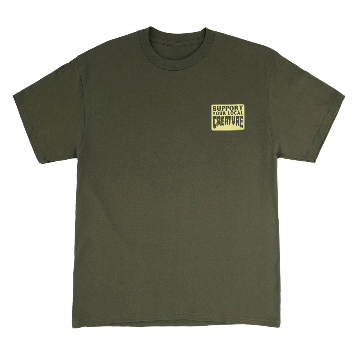 Creature REV Support T-Shirt - Surplus Green image 1