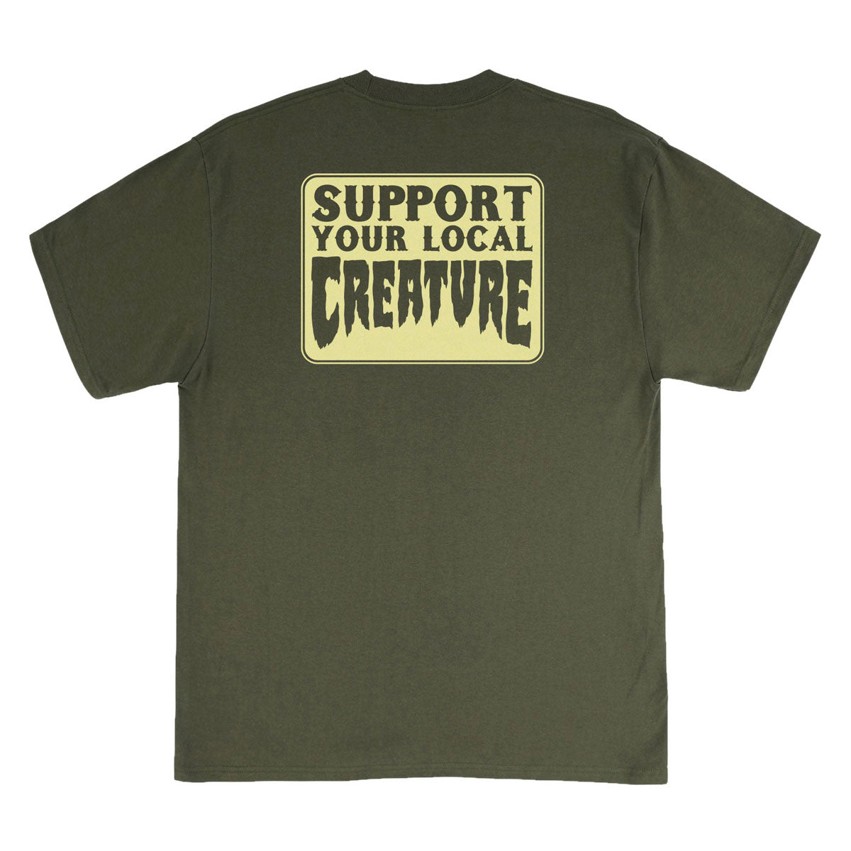 Creature REV Support T-Shirt - Surplus Green image 2