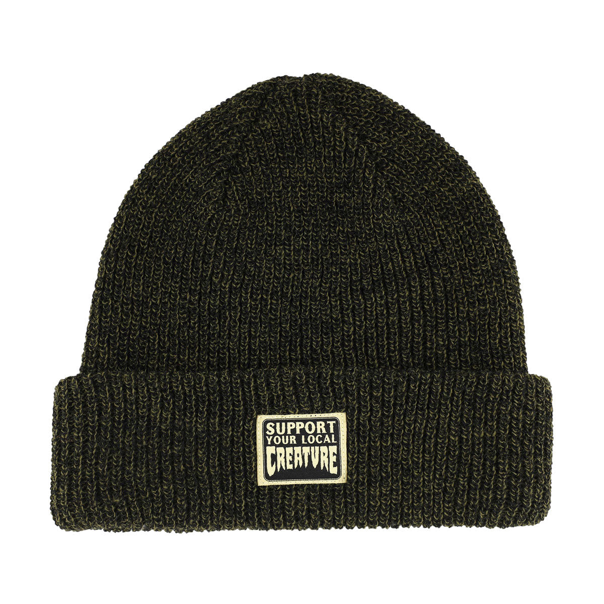 Creature REV Support Long Shoreman Beanie - Olive Heather image 1