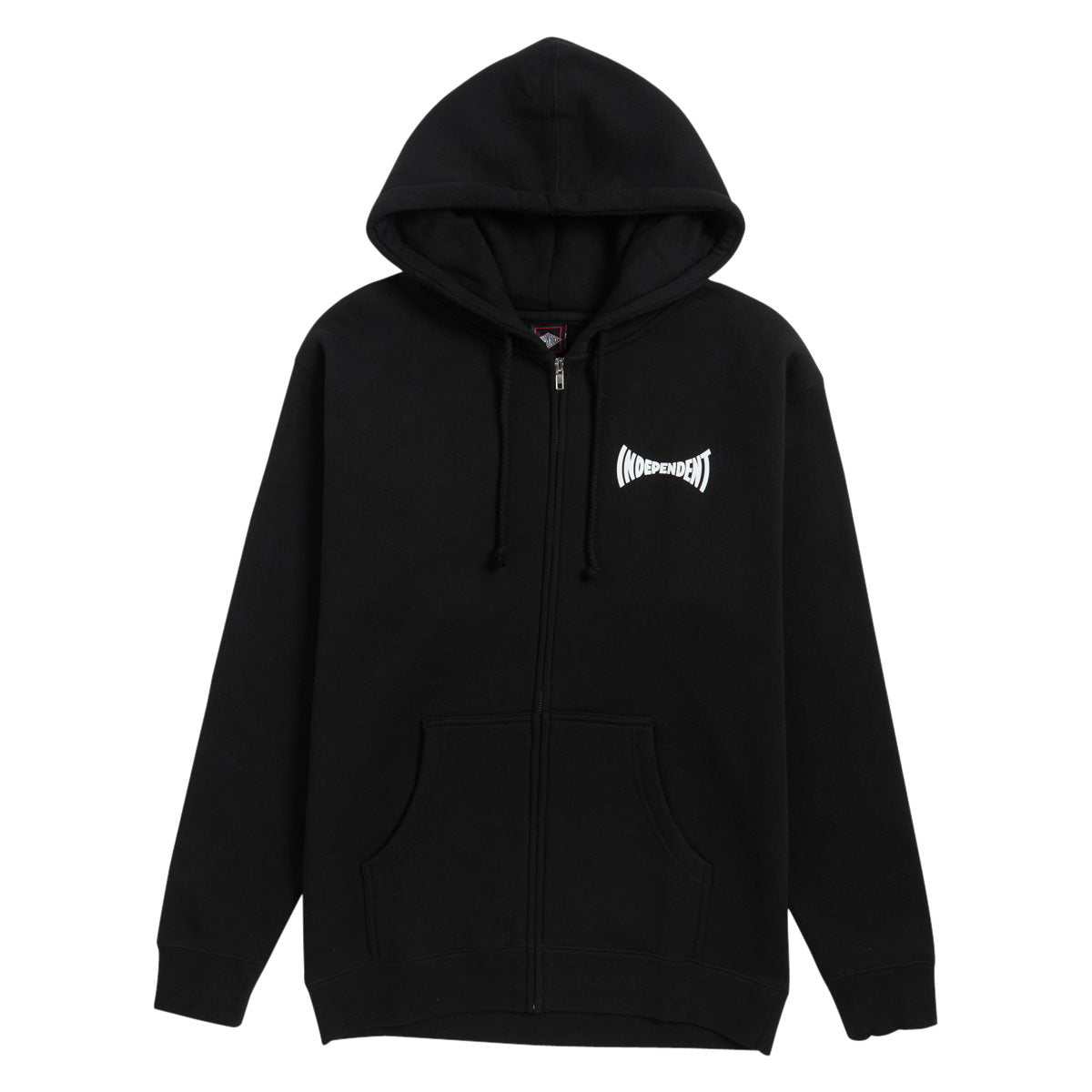 Independent Span Zip Hoodie - Black image 1