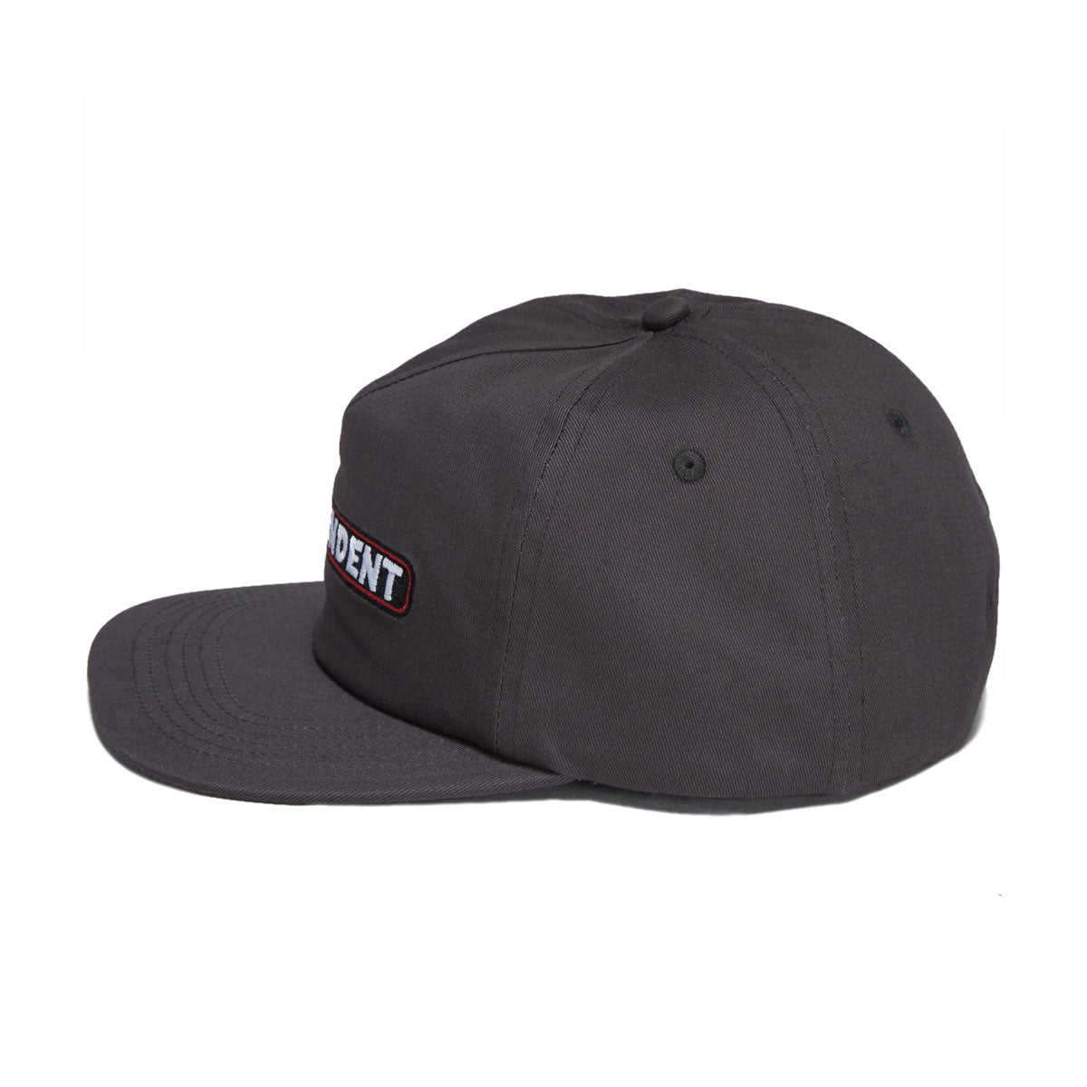 Independent Bar Logo Snapback Hat - Charcoal II image 3
