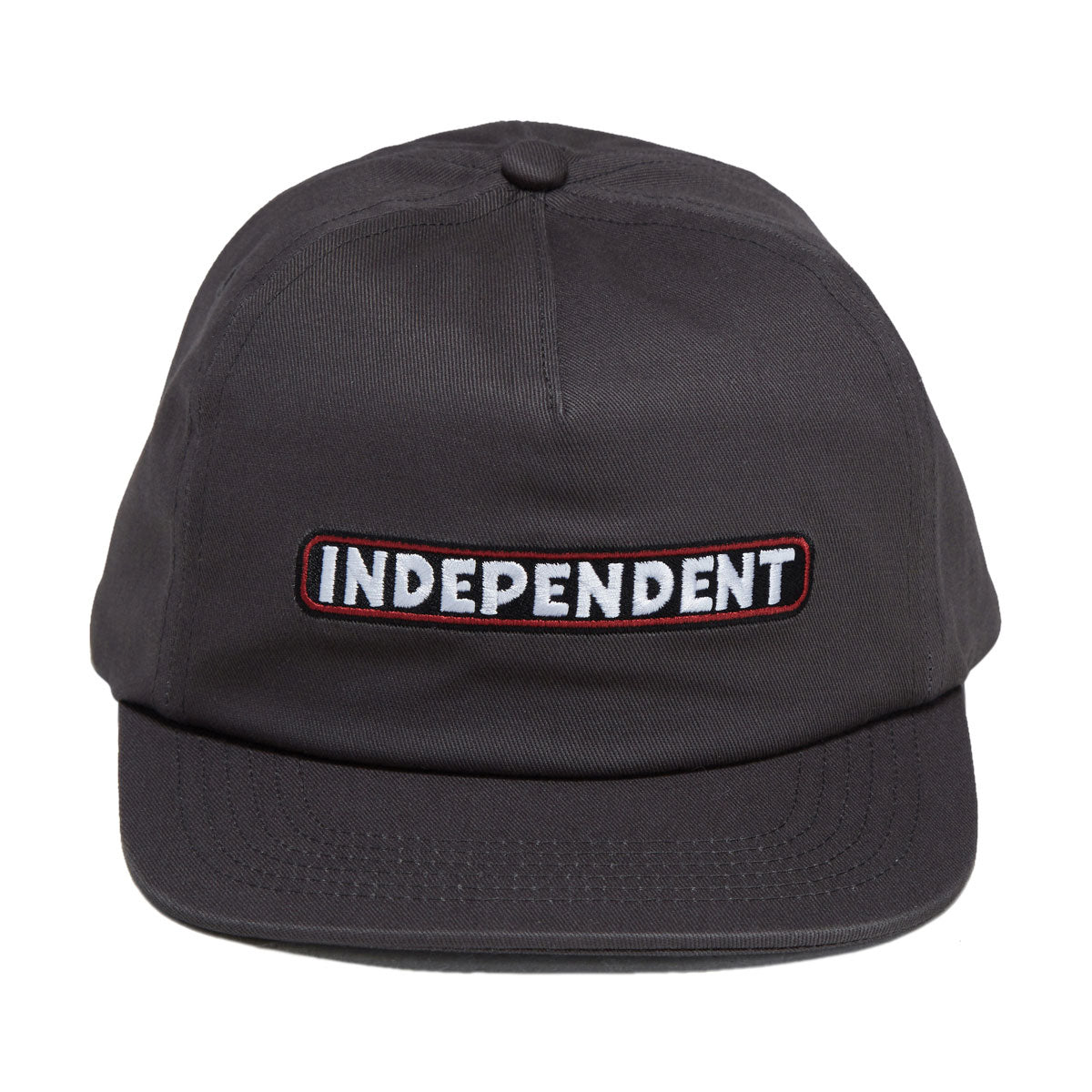 Independent Bar Logo Snapback Hat - Charcoal II image 5